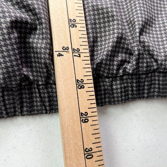 Dryjoys By Foot Joy Golf Vest Mens Large Black Houndstooth 1/4 Zip - Picture 9 of 9